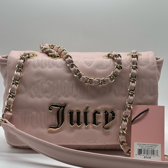 Juicy Couture Blush, Pink Quilted Shoulder Bag - Picture 4 of 8